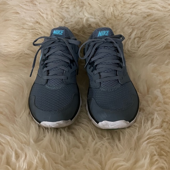 Nike Flex Experience RN 3 Gray/Blue Running Shoes - Picture 2 of 9